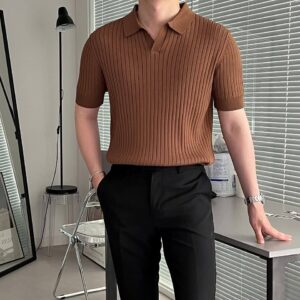 OLD MONEY POLO T-SHIRT (COFFEE)