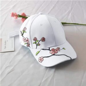 LADIES FLOWER'S CAP-WHITE